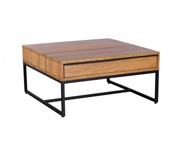 Hackney Solid Oak Square Coffee Table Shoreditch Furniture World