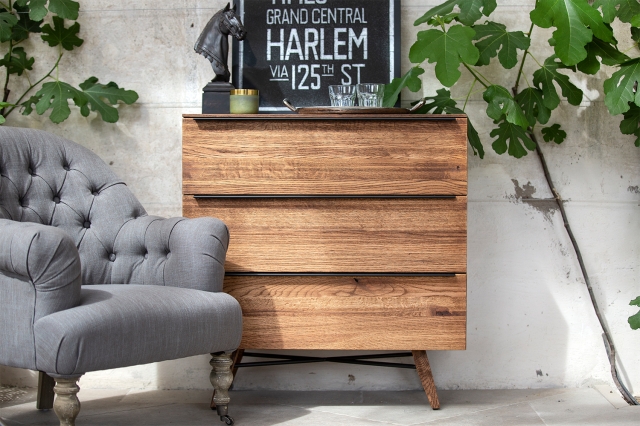 3 drawer sales chest oak
