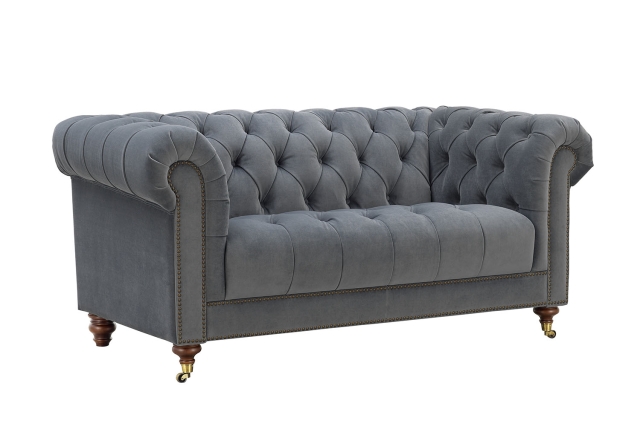 Hyde Line Buckley Fabric Chesterfield 2 Seater Sofa