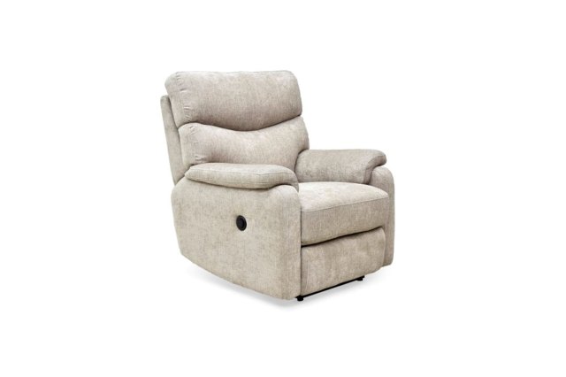 Monet Power Recliner Chair in Mink Fabric - STOCK Monet Power Recliner Chair in Mink Fabric - STOCK