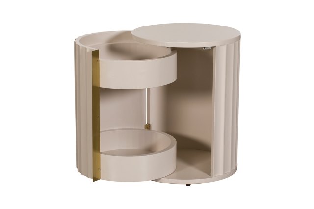 Lily Painted Mahogany Bedside (Left) Lily Painted Mahogany Bedside (Left)