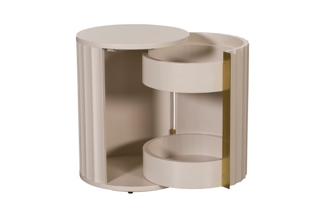 Lily Painted Mahogany Bedside (Right) Lily Painted Mahogany Bedside (Right)