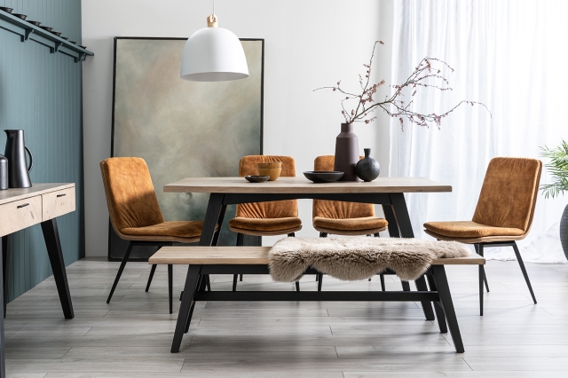 Baker Furniture Vida Reclaimed Wood 160cm Dining Table