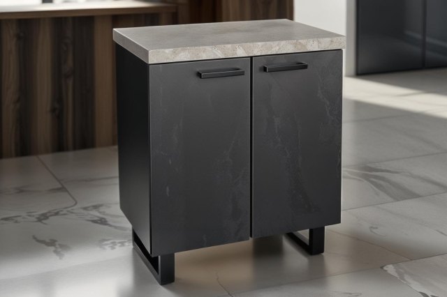 Forge 2 Door Storage Cabinet Stone Effect Forge 2 Door Storage Cabinet Stone Effect