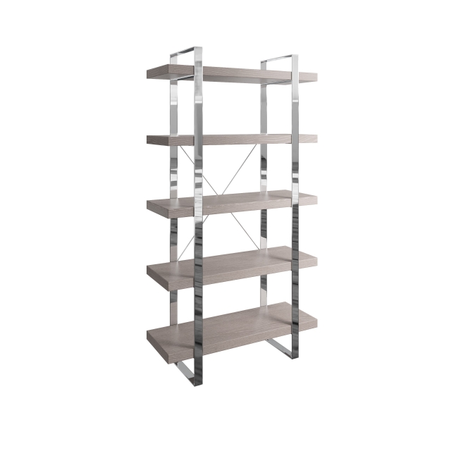 Black and silver bookcase deals