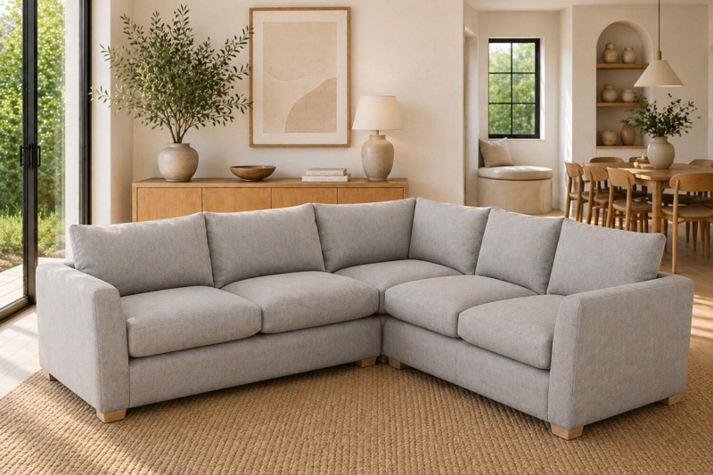 Metz 5 Seater L Shaped Sectional Corner Sofa Metz 5 Seater L Shaped Sectional Corner Sofa