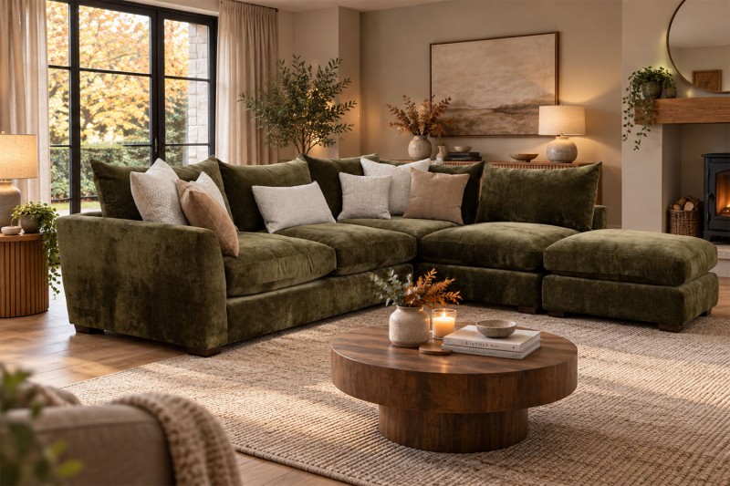 Metz 5 Seater L Shaped Sectional Corner Chaise Sofa Metz 5 Seater L Shaped Sectional Corner Chaise Sofa