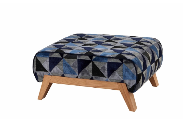 Blue grey footstool online