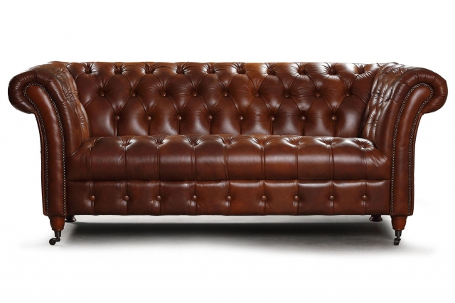 Chester Oliato Vintage 2 Seater Leather, Quality Leather Chesterfield Sofa Uk