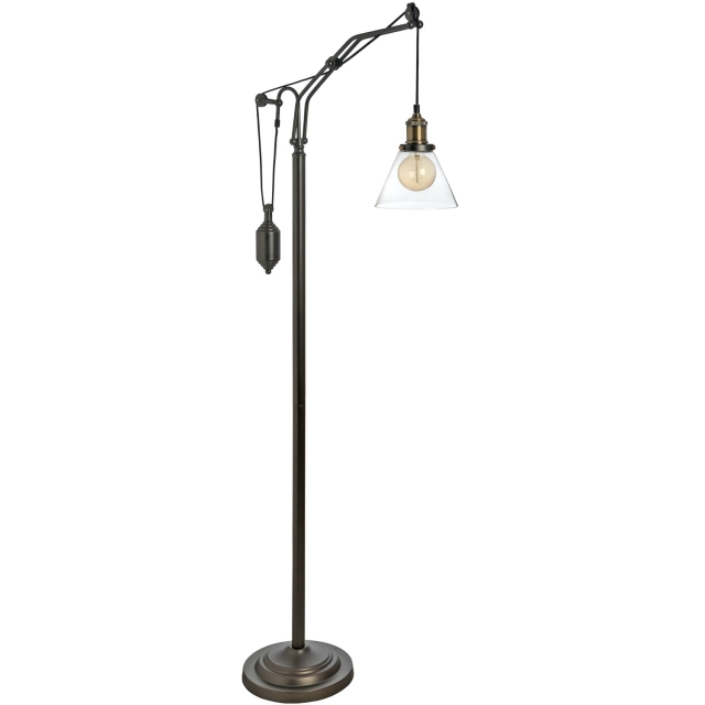 Hill Interiors Online Hudson Adjustable Industrial Floor Lamp
