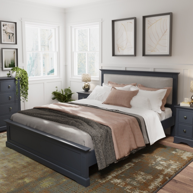 Oak City Cotswold Midnight Grey Bedframe