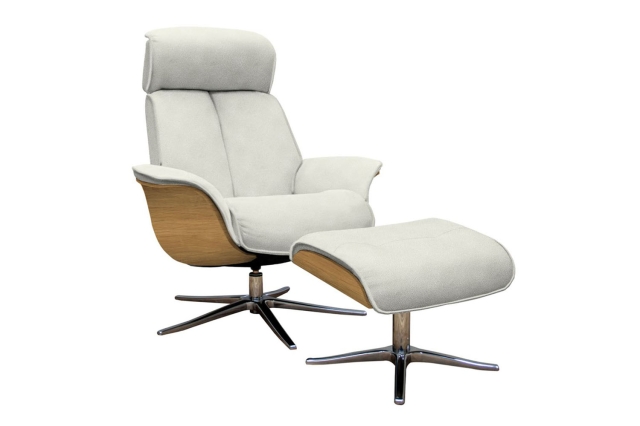 G Plan Upholstery G Plan Ergoform Lund Fabric Chair with Wood Side