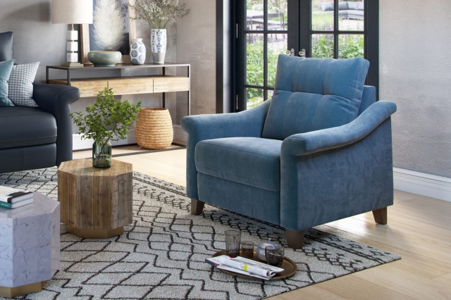 Riley chair on sale and ottoman