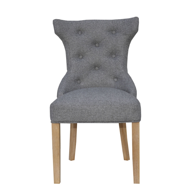 Chair with sales metal buttons