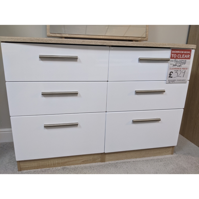 Store Clearance Items Belgravia 6 Drawer Chest