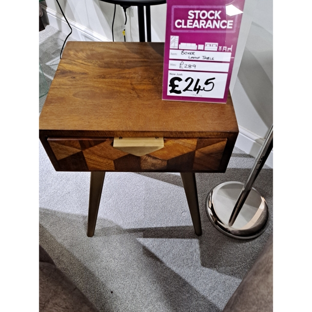 Store Clearance Items Boxer Lamp Table
