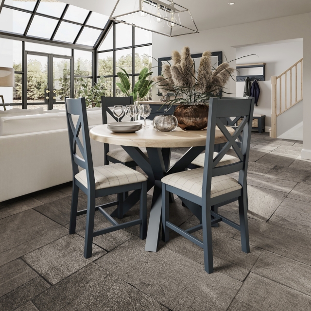 Round smoked glass dining table and chairs deals