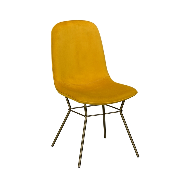Baker Furniture Alice Velvet Gold Mustard Dining Chair