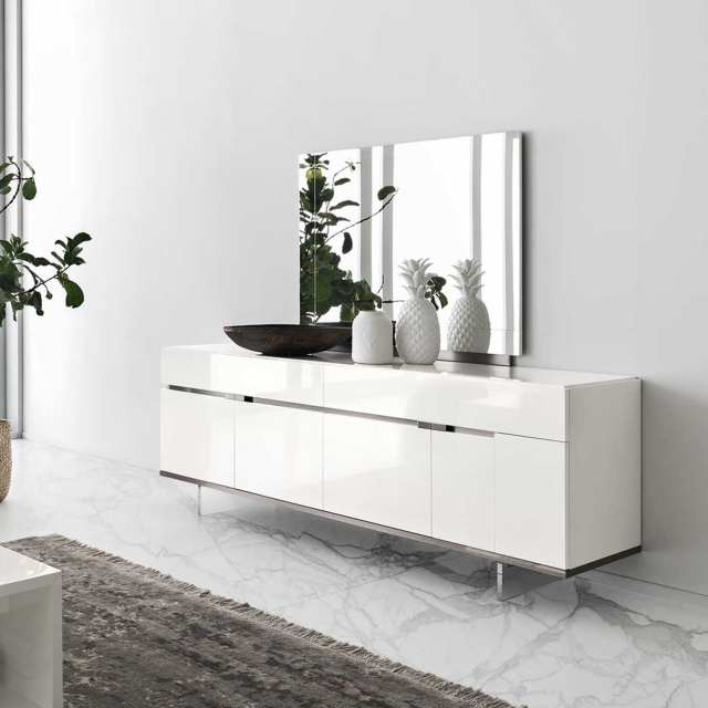 Gloss white buffet cabinet deals