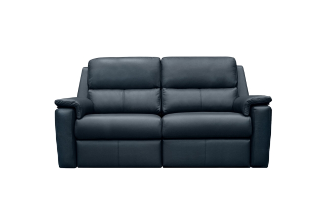 G Plan Upholstery G Plan Harper Leather Lumbar Recliner Large Sofa