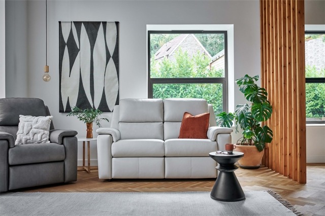 G Plan Harper Leather Lumbar Recliner Small Sofa G Plan Harper Leather Lumbar Recliner Small Sofa