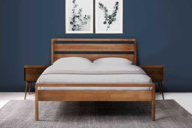 Kyoto Skara Mid-Century Scandinavian Bed Frame