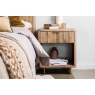 Baker Furniture Fairfax Reclaimed Slatted Wood 1 Drawer Bedside