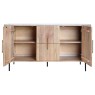 Reed Mango Wood & Marble Wide Sideboard Reed Mango Wood & Marble Wide Sideboard