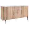 Reed Mango Wood & Marble Wide Sideboard Reed Mango Wood & Marble Wide Sideboard