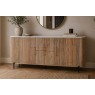Reed Mango Wood & Marble Wide Sideboard