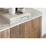 Reed Mango Wood & Marble Wide Sideboard Reed Mango Wood & Marble Wide Sideboard