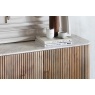 Reed Mango Wood & Marble Wide Sideboard Reed Mango Wood & Marble Wide Sideboard