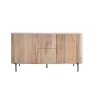 Reed Mango Wood & Marble Wide Sideboard Reed Mango Wood & Marble Wide Sideboard