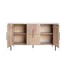 Reed Mango Wood & Marble Wide Sideboard Reed Mango Wood & Marble Wide Sideboard