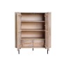 Reed Mango Wood & Marble Highboard Reed Mango Wood & Marble Highboard