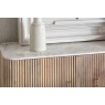Reed Mango Wood & Marble Highboard Reed Mango Wood & Marble Highboard