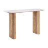 Reed Mango Wood & Marble Console Table Reed Mango Wood & Marble Console Table