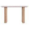 Reed Mango Wood & Marble Console Table Reed Mango Wood & Marble Console Table