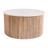 Reed Mango Wood & Marble Coffee Table Reed Mango Wood & Marble Coffee Table