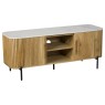 Reed Mango Wood & Marble TV Unit Reed Mango Wood & Marble TV Unit