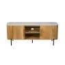 Reed Mango Wood & Marble TV Unit Reed Mango Wood & Marble TV Unit