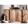 Baker Furniture Canada Reclaimed Teak Wood Wide Sideboard