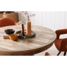 Baker Furniture Fairfax Reclaimed Slatted Wood 135cm-185cm Extending Round Dining Table