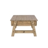 Baker Furniture Malta Reclaimed Wood Small Coffee Table