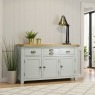 Cotswold Grey Painted Oak Large 3 Door Sideboard 137cm Wide Cotswold Grey Painted Oak Large 3 Door Sideboard 137cm Wide