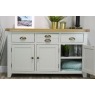 Cotswold Grey Painted Oak Large 3 Door Sideboard 137cm Wide Cotswold Grey Painted Oak Large 3 Door Sideboard 137cm Wide