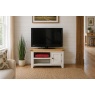 Cotswold Grey Painted Oak Small TV Stand 91cm Wide Cotswold Grey Painted Oak Small TV Stand 91cm Wide