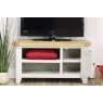 Cotswold Grey Painted Oak Small TV Stand 91cm Wide Cotswold Grey Painted Oak Small TV Stand 91cm Wide