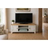 Cotswold Grey Painted Oak Large TV Stand 120cm Wide Cotswold Grey Painted Oak Large TV Stand 120cm Wide