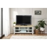Cotswold Grey Painted Oak Large TV Stand 120cm Wide
